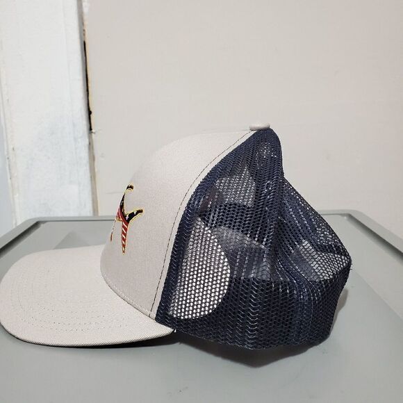 Avid Tuna Mericana Trucker Hat / Cap Adjustable Snapback MH32006 Gray/Navy Blue - Picture 6 of 10